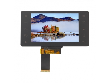 5寸液晶顯示屏 帶蓋板 800*480分辨率 TFT高亮模組 LCD彩屏